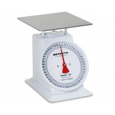 CARDINAL SCALE CardinalScales T50 Top Loading Fixed Dial Scale with No Bowl; 50 lbs T50